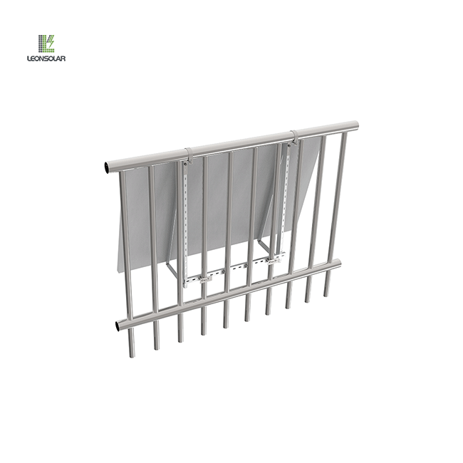 Solar balcony hooks designed for securely mounting solar panels to balcony railings, providing stability and durability in outdoor environments.