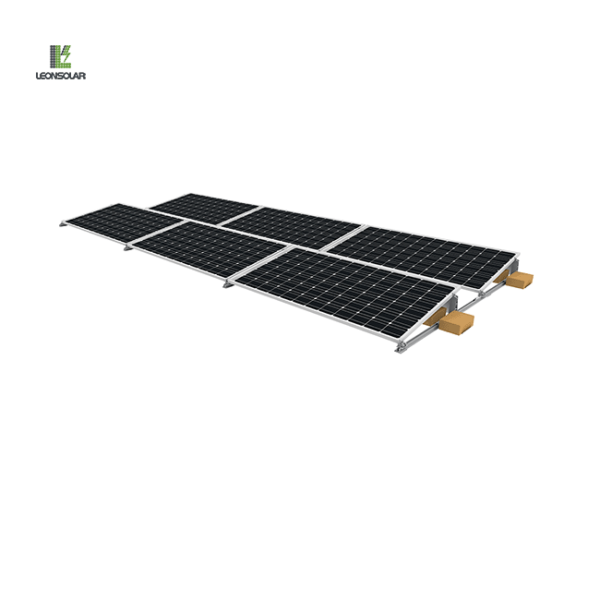 The Ballasted PV System is a practical and efficient solution for installing solar panels on rooftops without penetrating the roof membrane. Its primary purpose is to provide a stable and secure platform for solar panels using ballast, typically in the form of concrete blocks or other heavy materials.