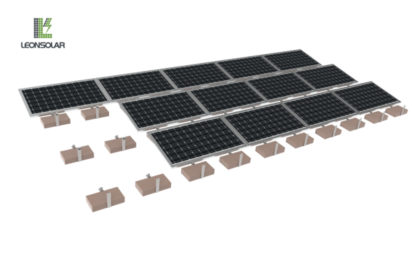 The Carbon Steel Ballast Photovoltaic Support System is designed for stable and secure solar panel mounting on various roofs using heavy ballast, ensuring efficient energy generation without roof penetration.