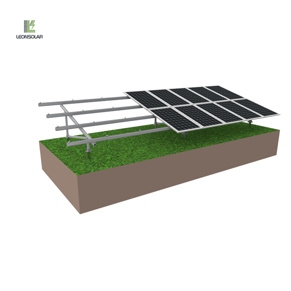 N-shape ground mounted solar structure