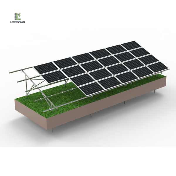 Carbon steel ground solar mount system