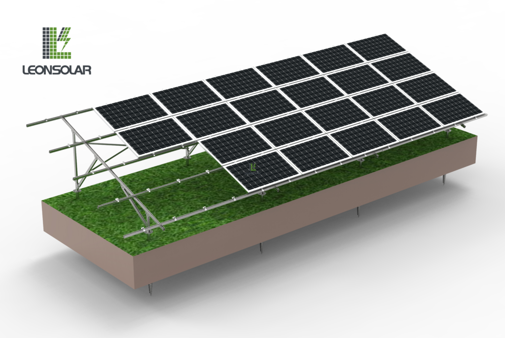 leon-solar-bracket-U-shaped-steel-overall-diagram-200