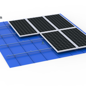 El sistema fotovoltaico solar de riel en forma de H para tejados de hojalata es una solución de montaje especializada diseñada para la instalación de paneles solares en tejados de hojalata. Su objetivo principal es proporcionar un marco seguro y eficiente para la fijación de paneles solares, preservando al mismo tiempo la integridad de la cubierta de hojalata.